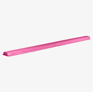 9 ft Folding Foam Balance Beam Bar, Portable Gymnastics Equipment for Gymnast, Children or Cheerleaders, Pink