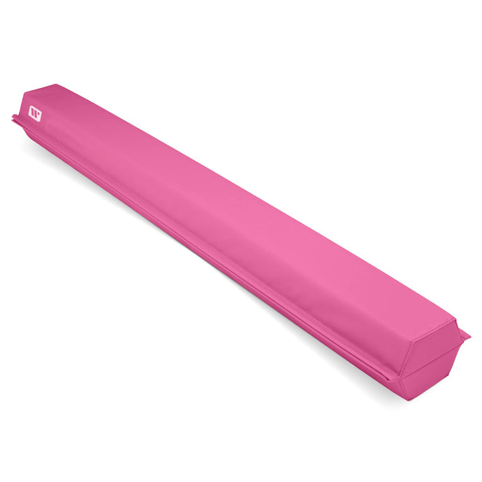 9 ft Folding Foam Balance Beam Bar, Portable Gymnastics Equipment for Gymnast, Children or Cheerleaders, Pink